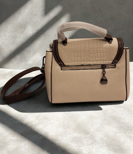 Beige Brown Bag