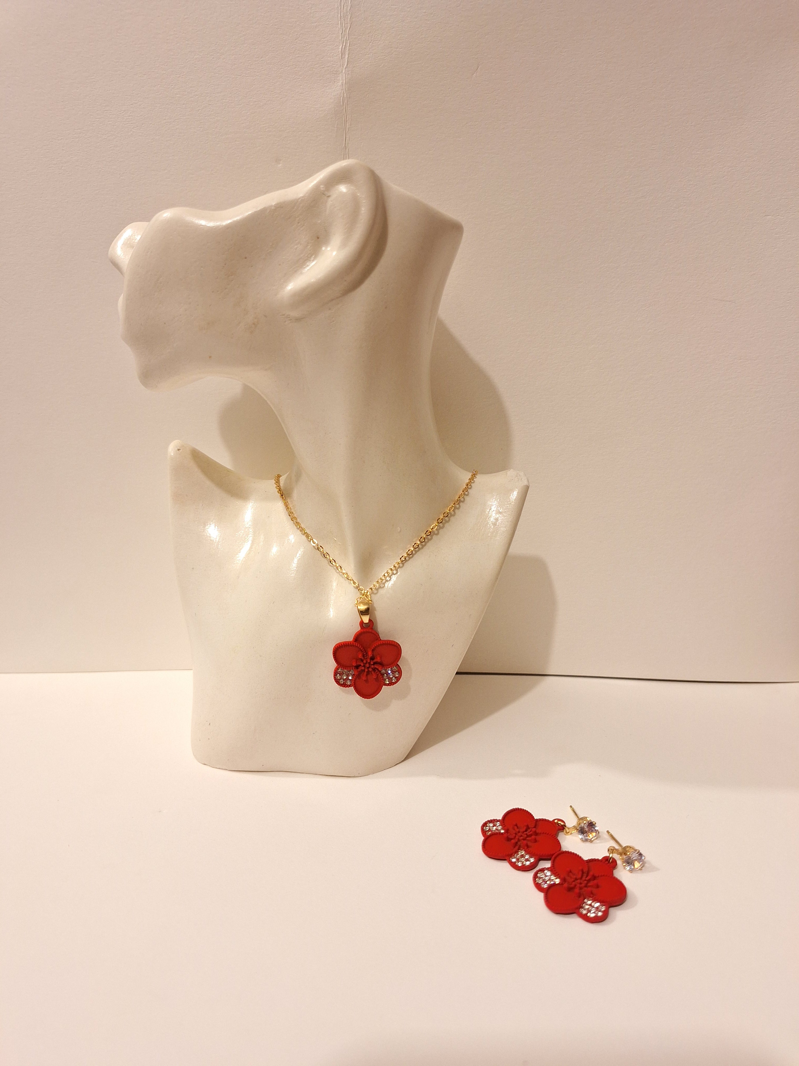 Elegant Floral Jewelry Set