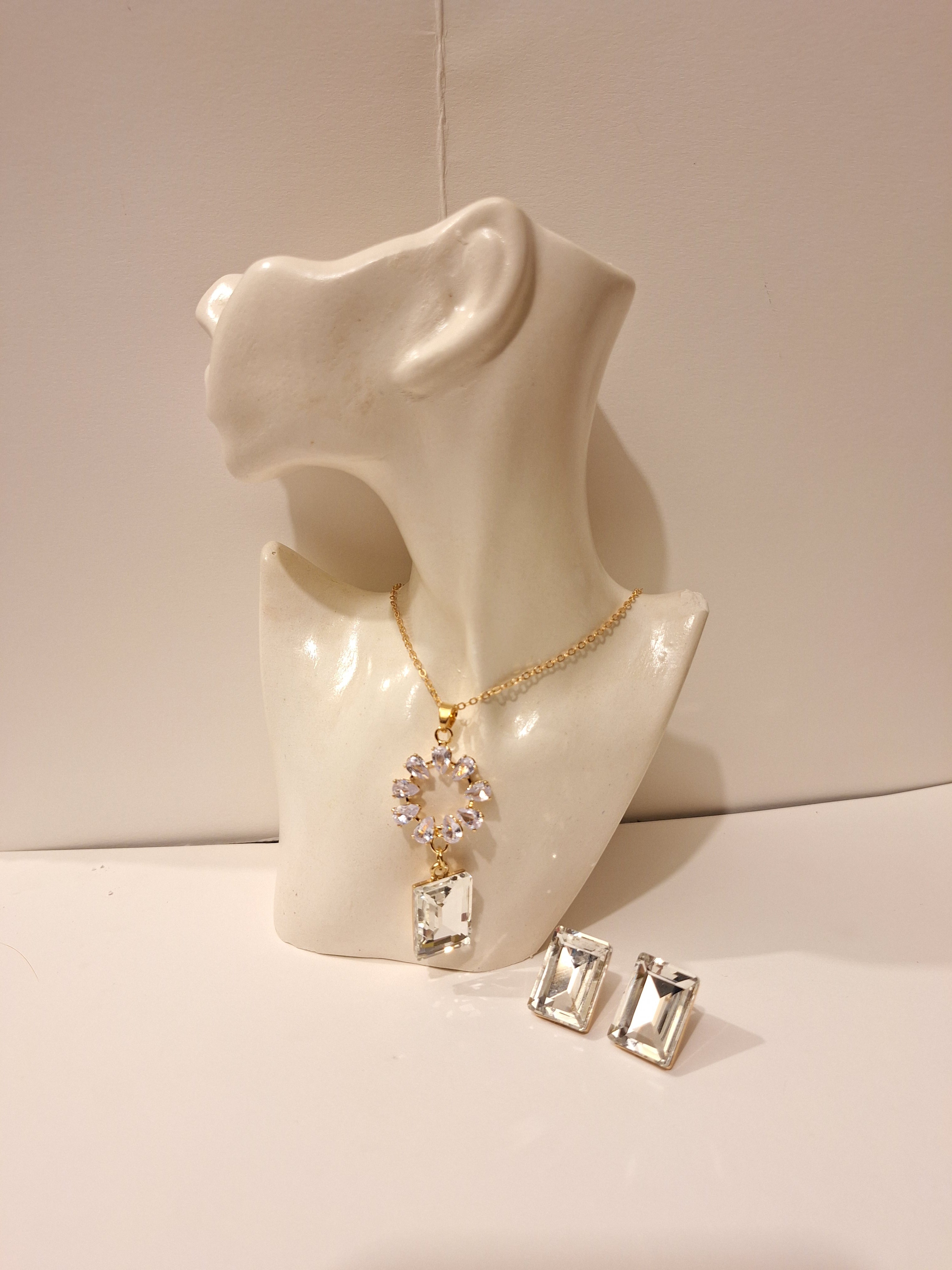 Crystal Elegance Necklace and Earrings Set