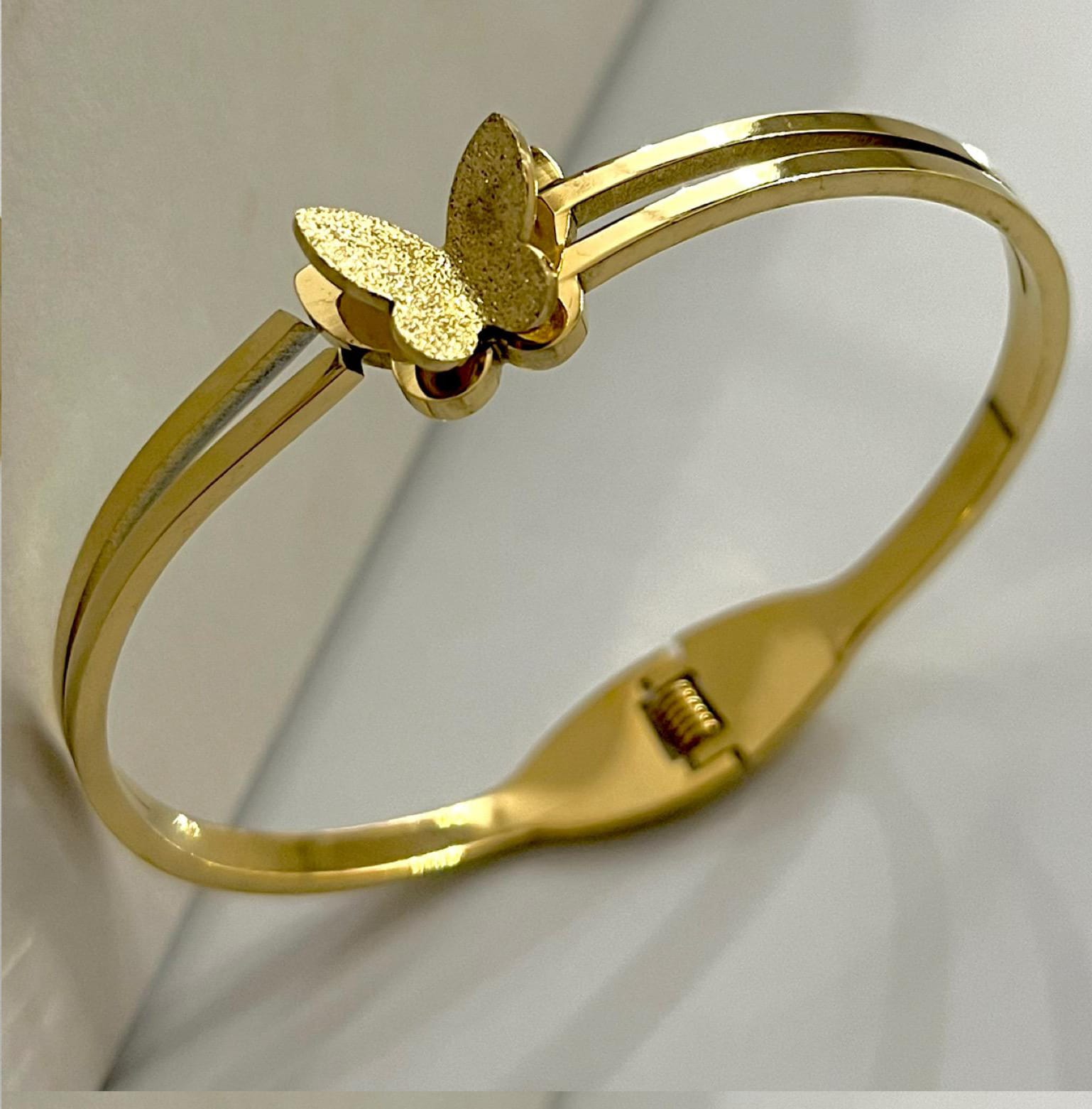 Butterfly Charm Bangle