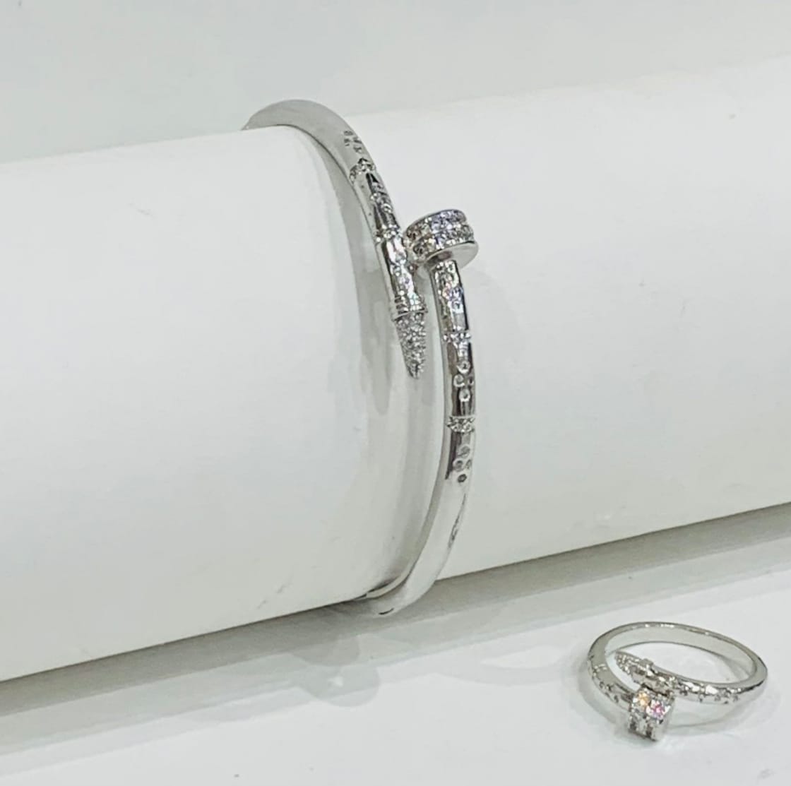 Diamond Accent Bangle Set