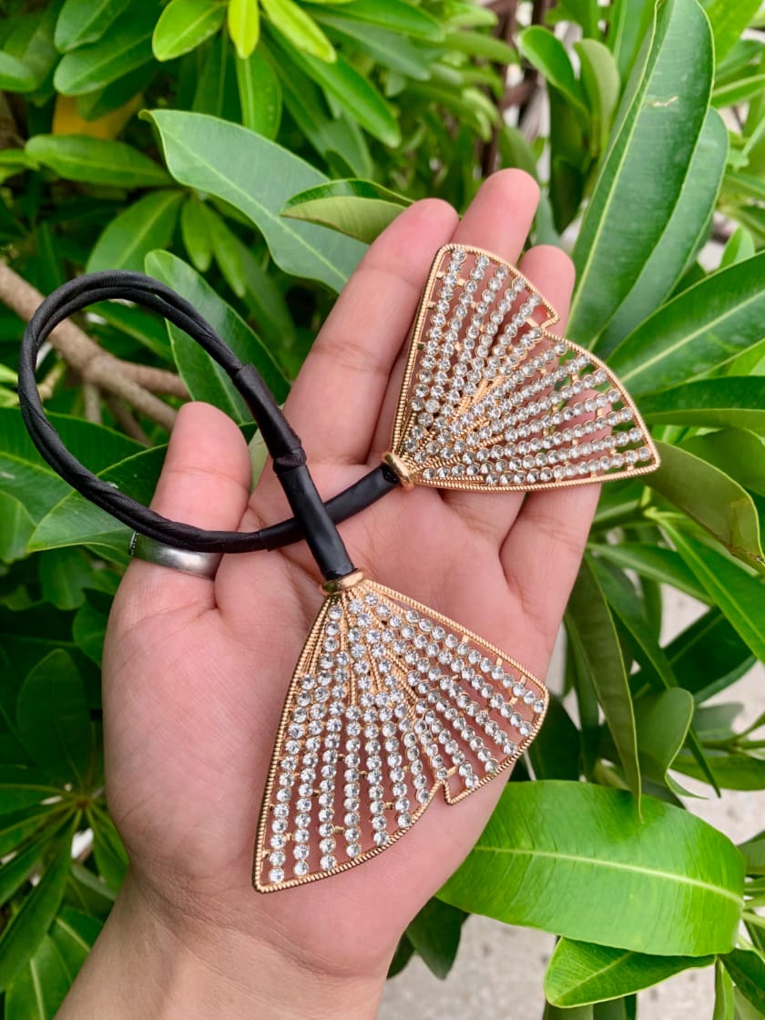 Elegant Fan Design Hair Tie
