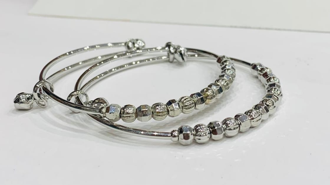 Silver Trio Bangle Set