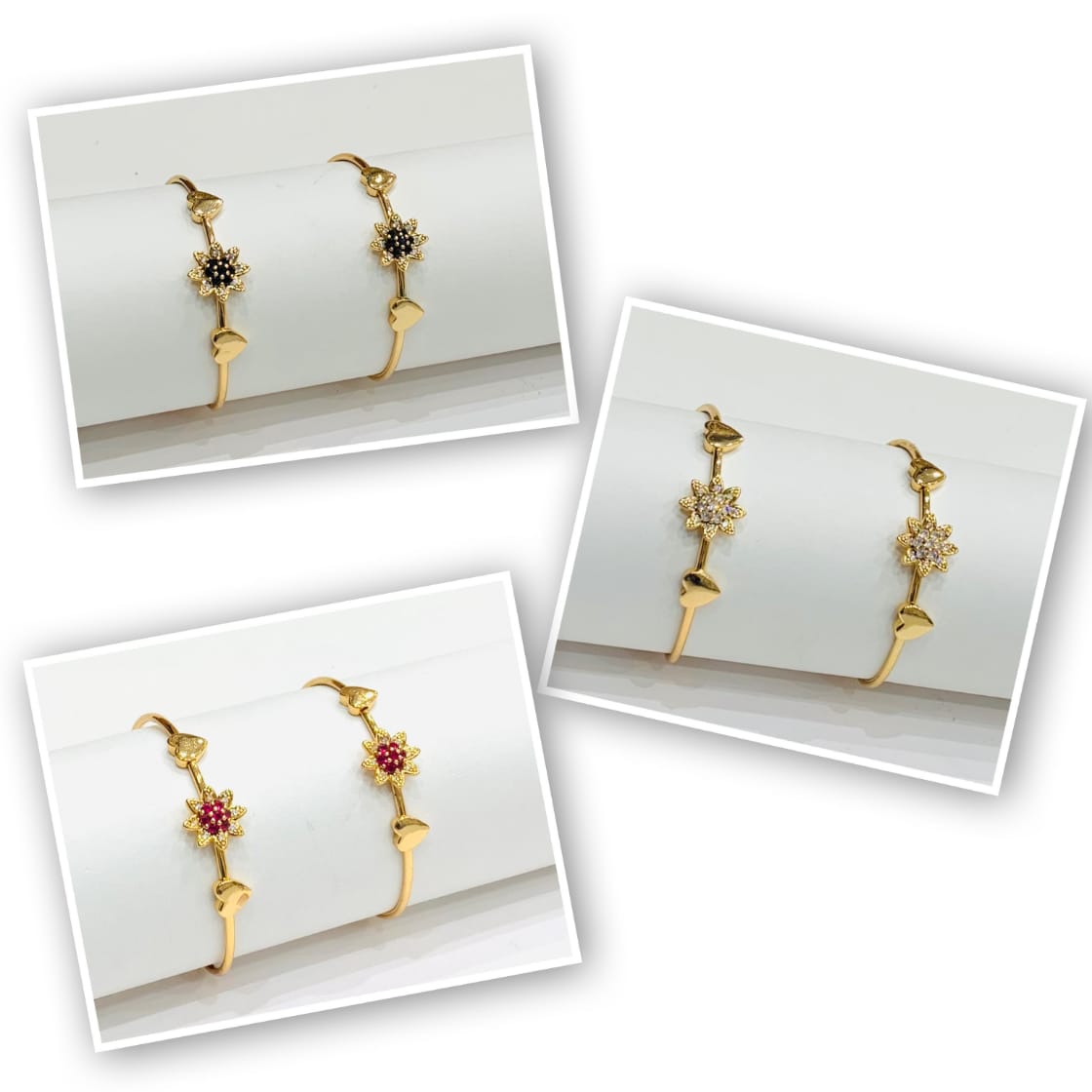 Gold Floral Dangling