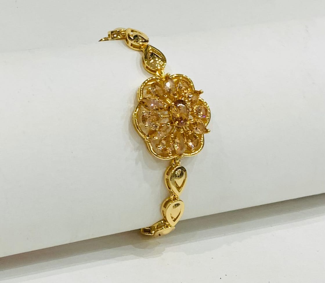 Golden Floral Bracelet