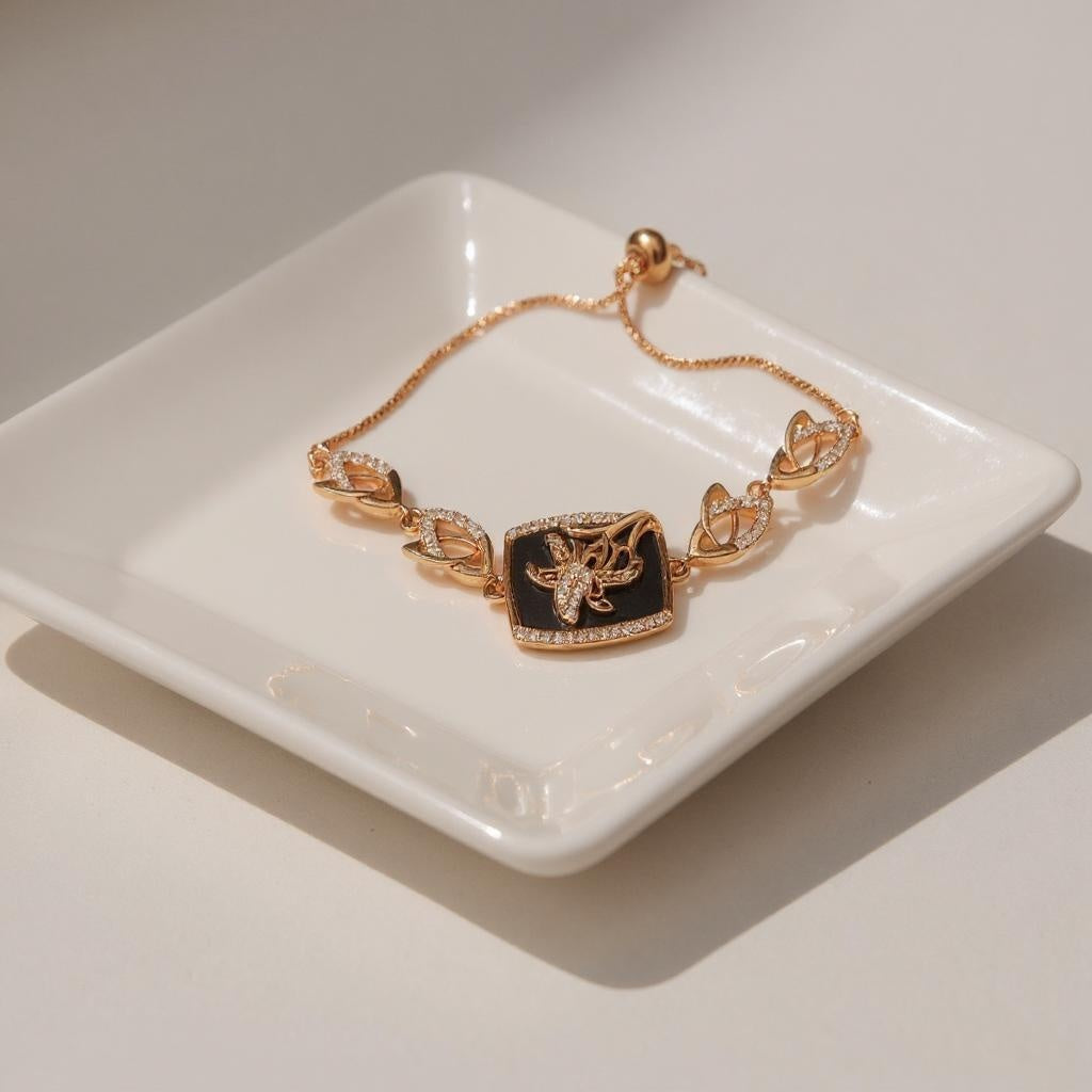 Floral Enamel Bracelet