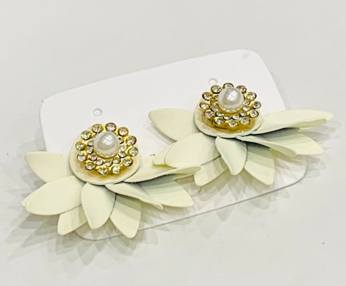 Floral Gemstone Earrings