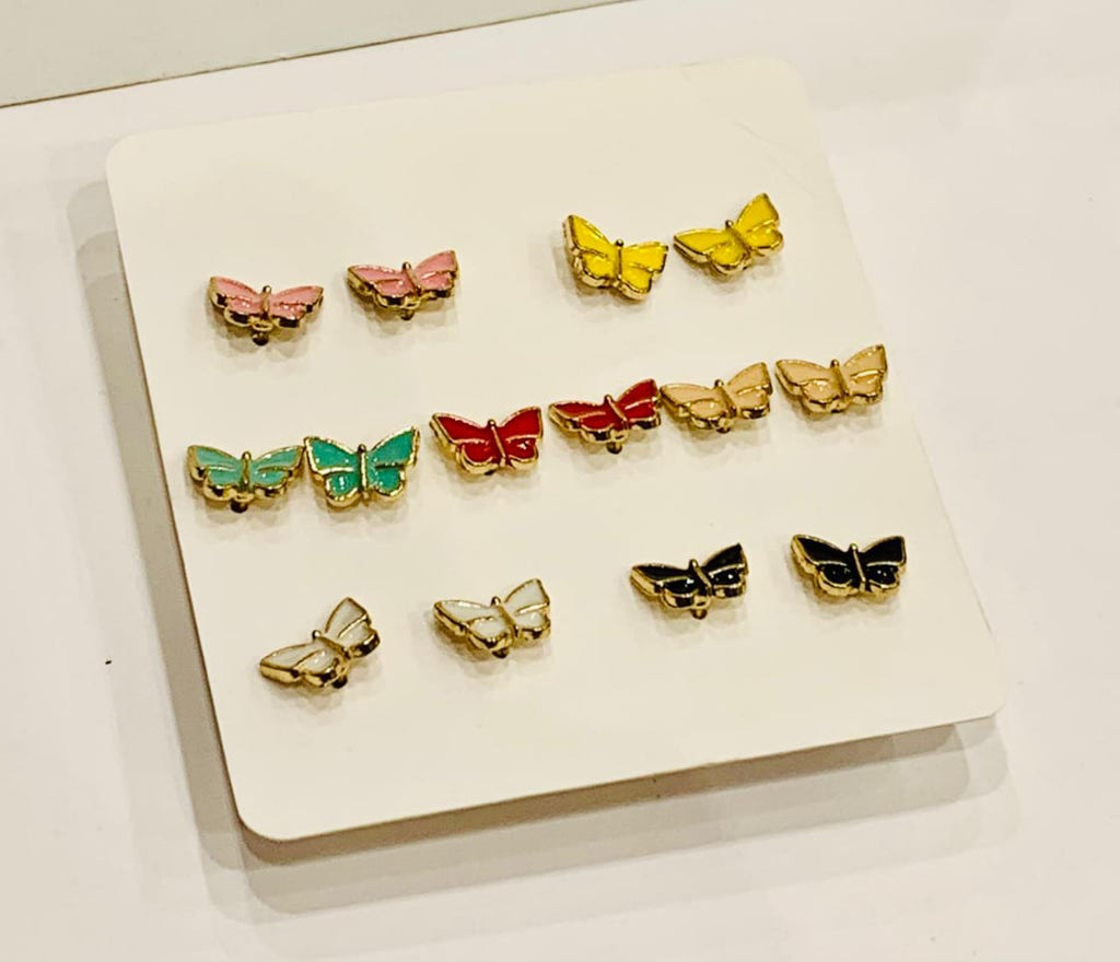 Gold-Toned Butterfly Studs