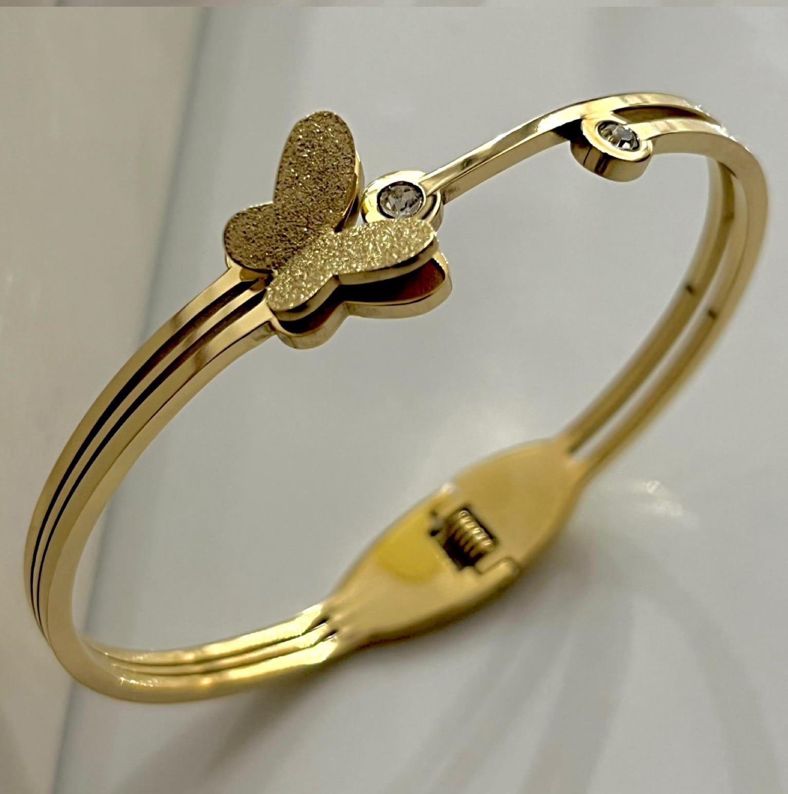 Butterfly with Diamond Bangle