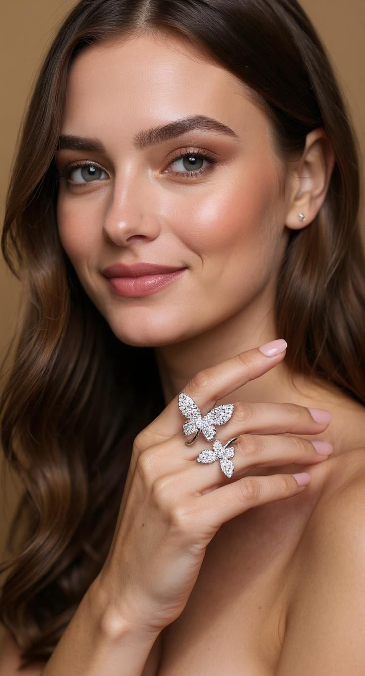 Butterfly Charm Ring