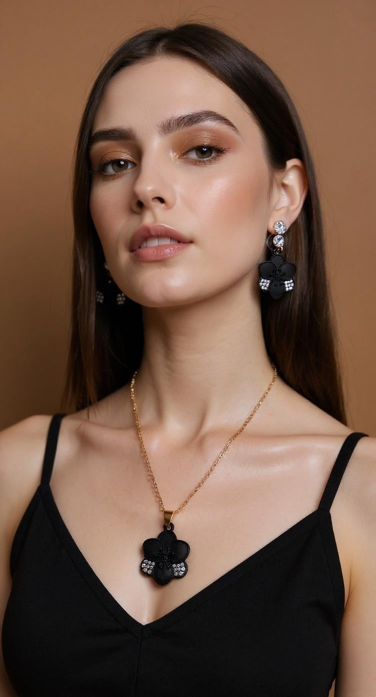 Elegant Floral Jewelry Set